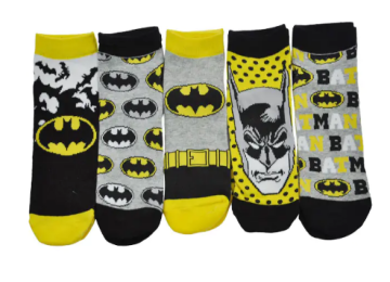 What are the advantages of the knitting process used in Batman Sneaker Socks?