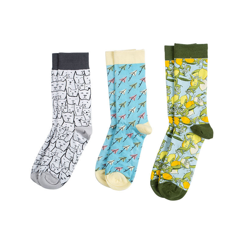 Colorful men's wool socks, enhance comfort and fashion