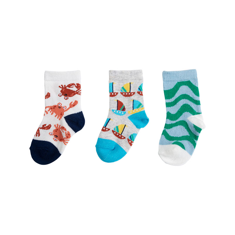 3-Pack Cartoon-Pattern Socks