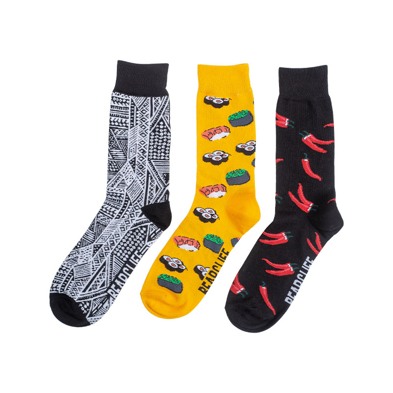 Men's Pattern Crew Socks